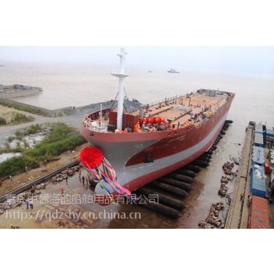 廠家制作,船用下水氣囊,打撈氣囊,耐磨壽命久,中小型船舶下水必備采用 .